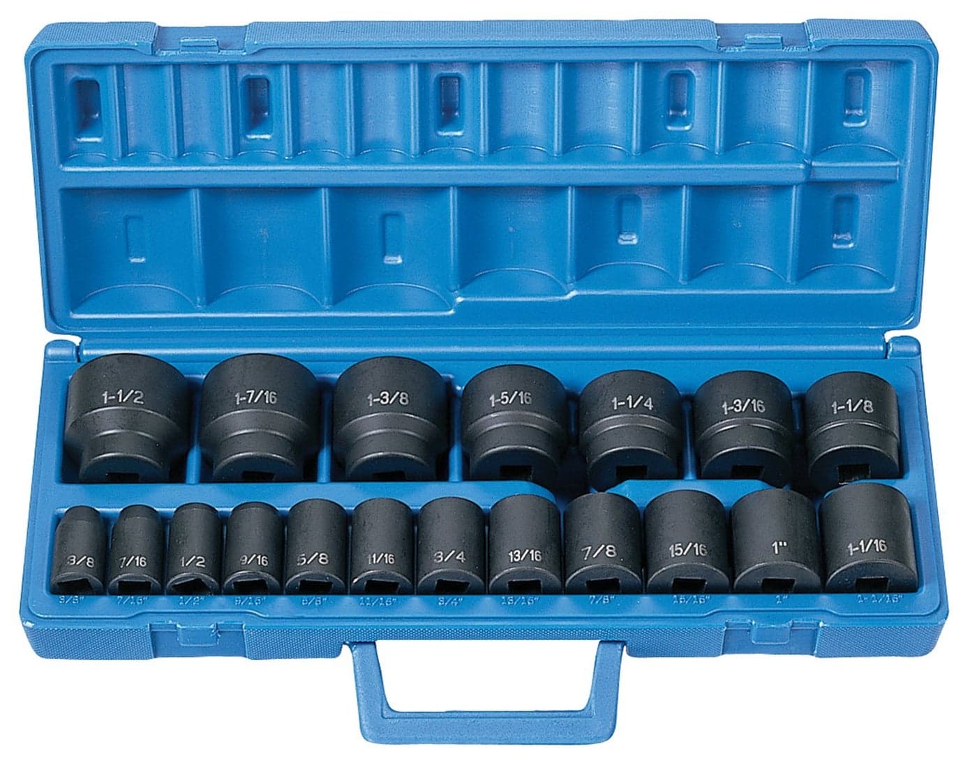 Grey Pneumatic 1319 12 Drive 19Piece Standard Length Fractional Master Socket Set