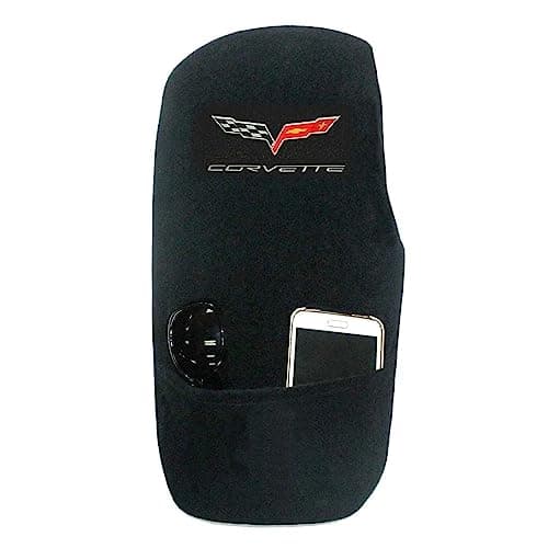 SR1 Performance C6 Center Console Cover with Embroidered Emblem for 2005-2013 C6, Z06, ZR1, Grand Sport Corvette