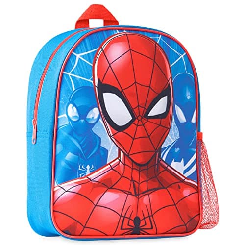 Marvel Spiderman Mini Backpack for Boys Toddlers 11x9in Small Kids Kindergarten Bag Padded Straps and Mesh Pocket for Travel Picnic Gifts for Boys