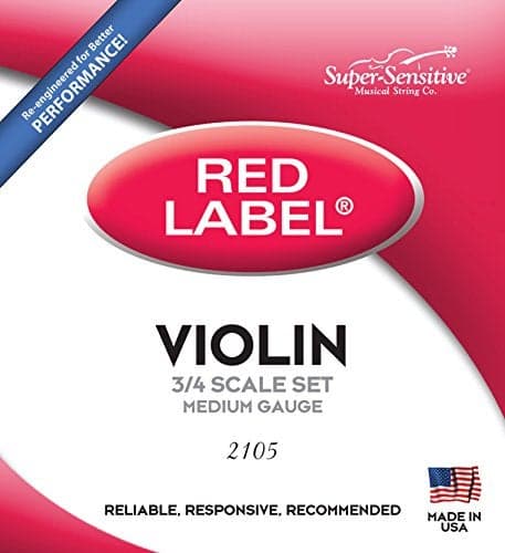 Super Sensitive Steelcore 3/4 Violin Strings: Set, 2105