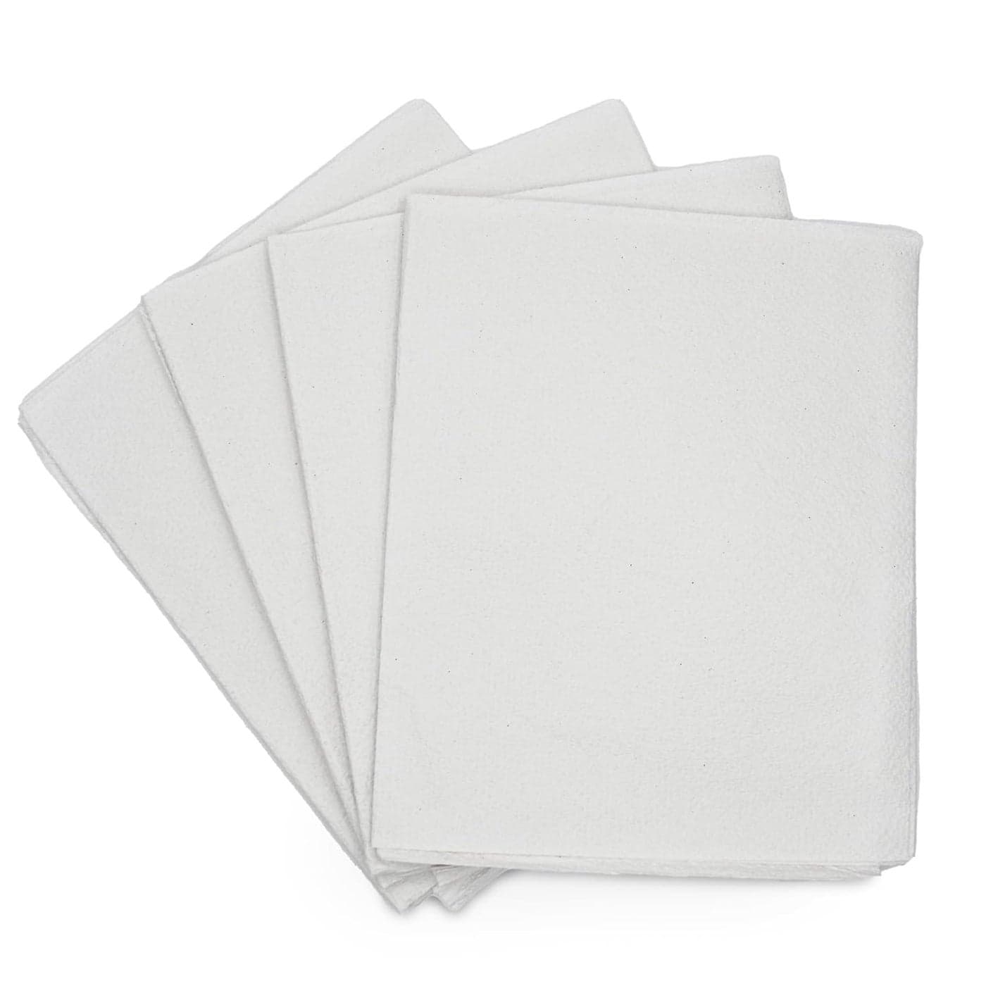 TIDI Everyday 100 Recycled Fiber SingleUse Medical Patient Drape Sheets White 40 x 48 Pack of 100 2Ply Tissue Pebble Embossed LatexFree Medical Supplies Tattoo Supplies 9810824