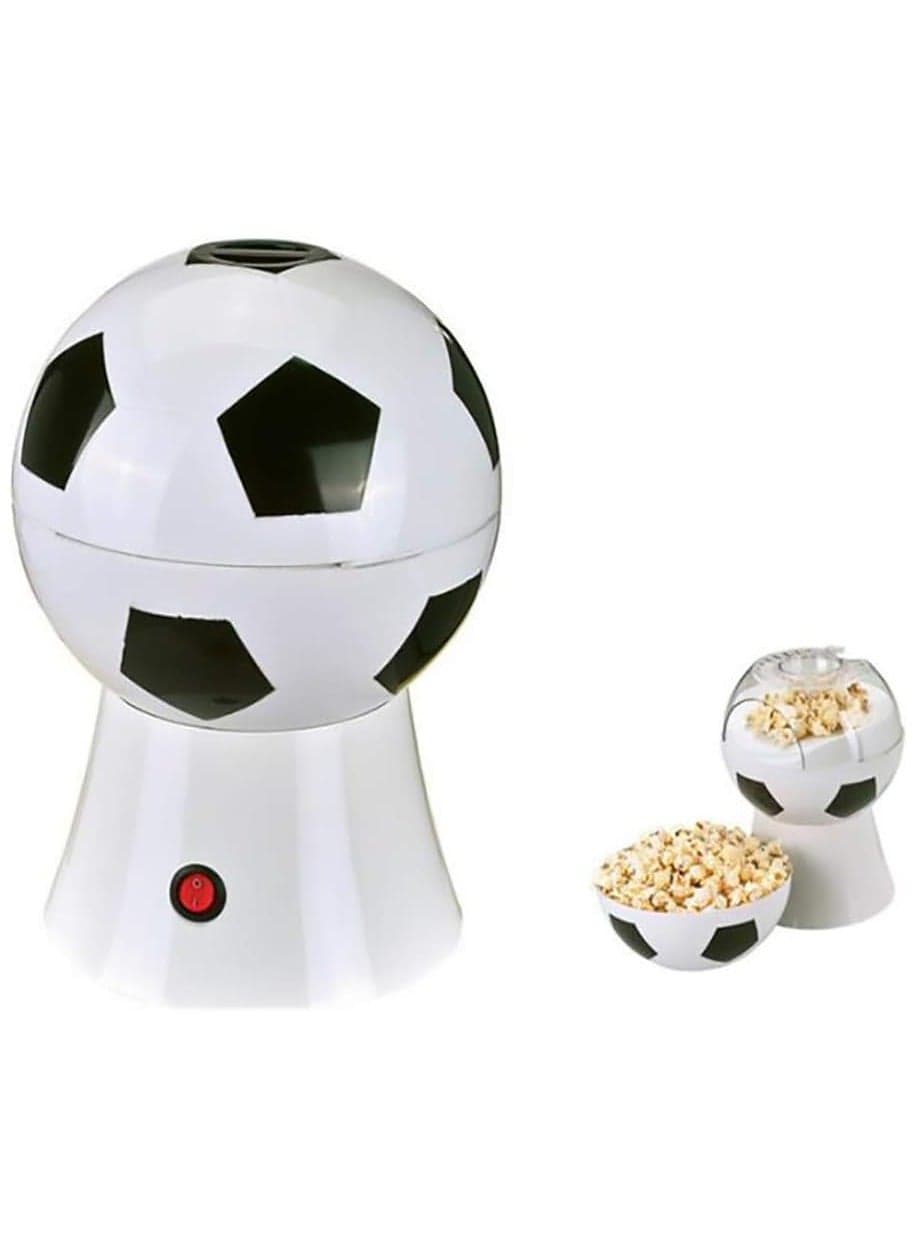 Hot Air Popcorn Popper Machine, Home Electric Popcorn Maker for Movie Night, Football Match Soccer/Basketball/Volleyball Design 1200W
