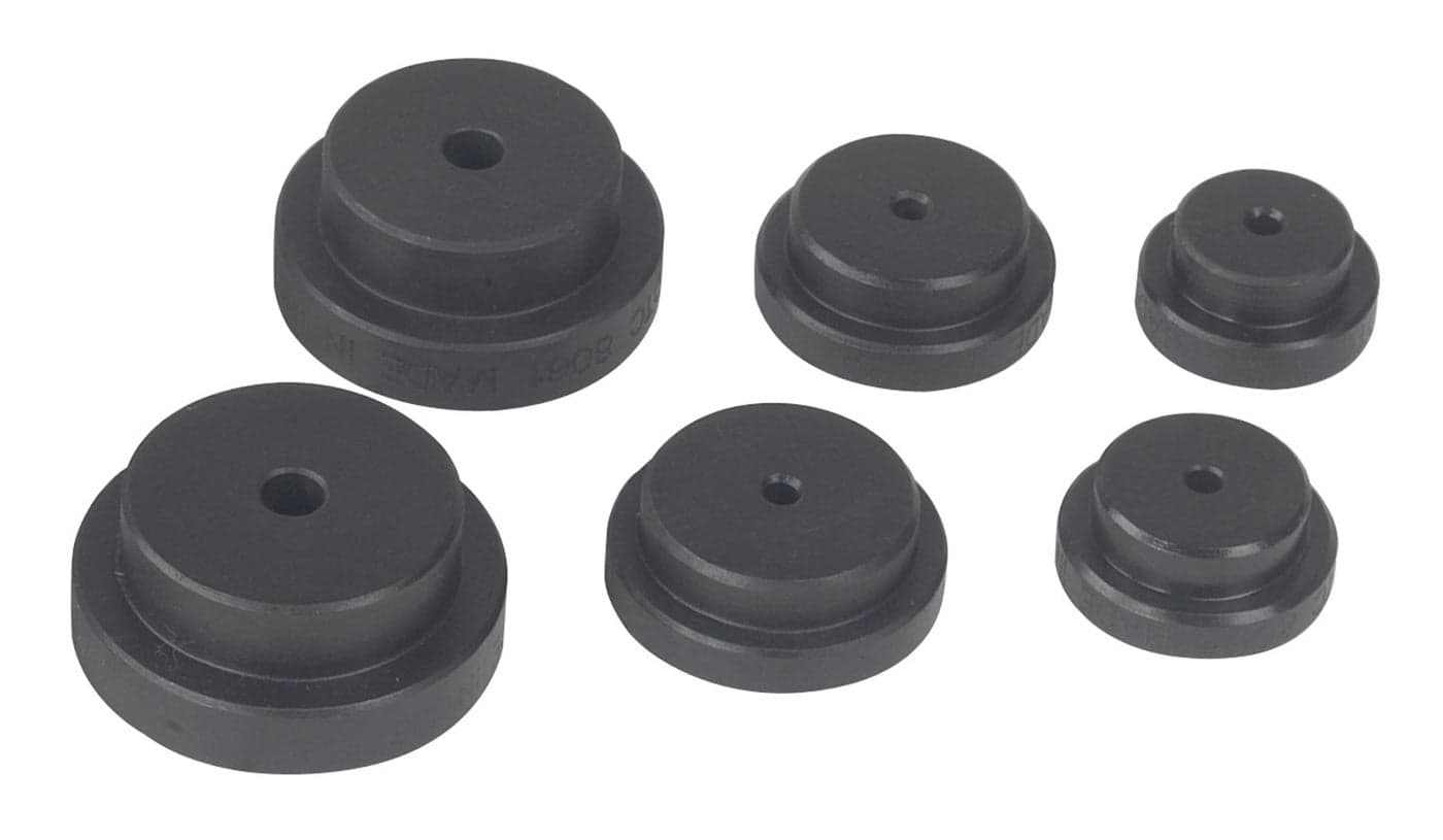 OTC 8074 6 Piece Step Plate Adapter Set- for Grip-O-Matic pullers, Push-Pullers & Shop Presses