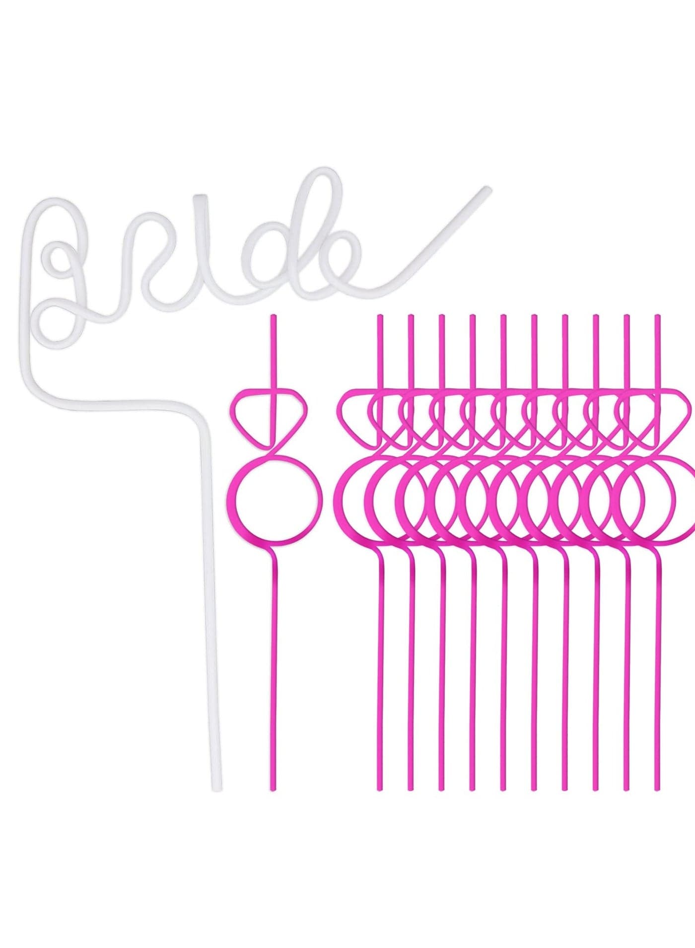 Reusable Straws Plastic Straws, Colorful Fun Curved Various Twisted Straw Rings 12 Pieces Curled Spiral Straws For Kids Adults School Prize Birthday Party Supplies Gifts(12.6'')