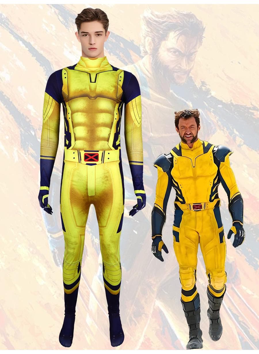 Movie Deadpool3 Wolverine Cosplay Jumpsuit Costume Suit Outfit Gift en