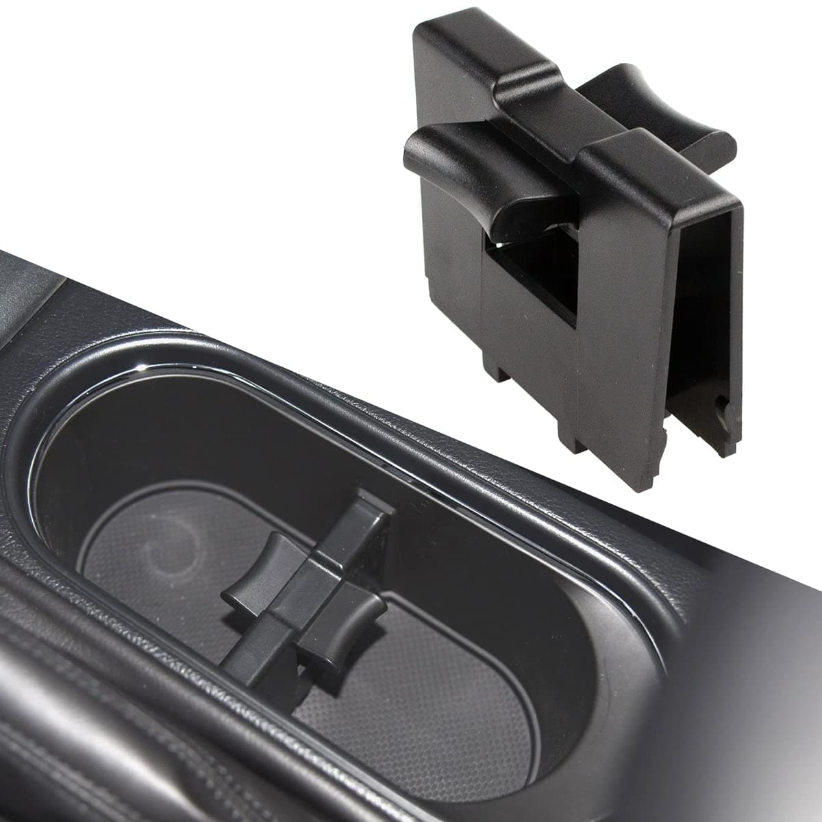 RLBHILON Cup Holder Divider Compatible with Subaru Forester 2014 2015 2016 2017 2018 2019 Year 92118AJ000 92118AJ001 Black