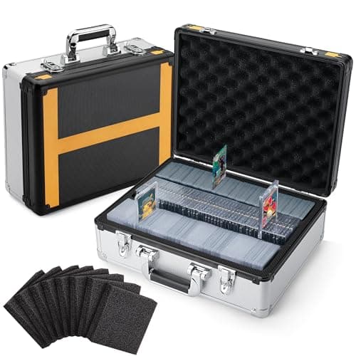FunGuys Toploader Storage Box, Sports Card Storage Case, 600+ Top Loader, Trading Card Case Holds, One Touch Holder
