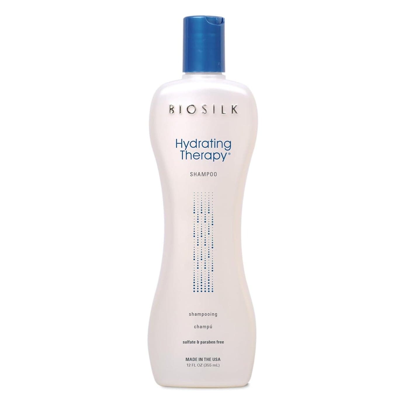 BioSilk Hydrating Shampoo Replenishes Hair Moisture For Strong Smooth Hair Sulfate Paraben CrueltyFree 12 Oz
