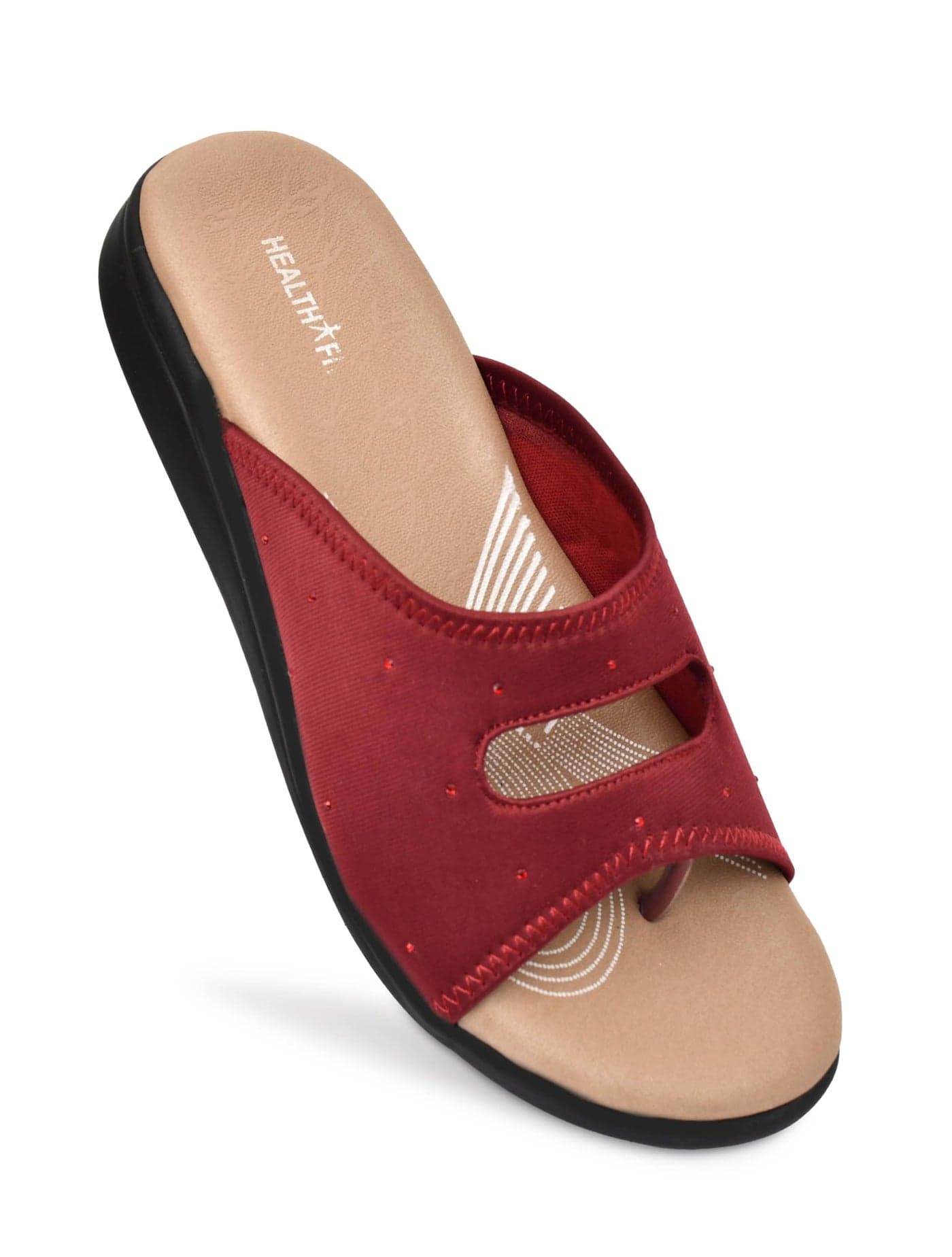 EXTRA SOFT Women's Comfortable Memory Foam Doctor Slippers/Flip-Flops|Fashionable Casual & Stylish|Lightweight & Breathable|Outdoor Synthetic Casual Chappals Sandals Ladies & Girls HF25CH UK-5