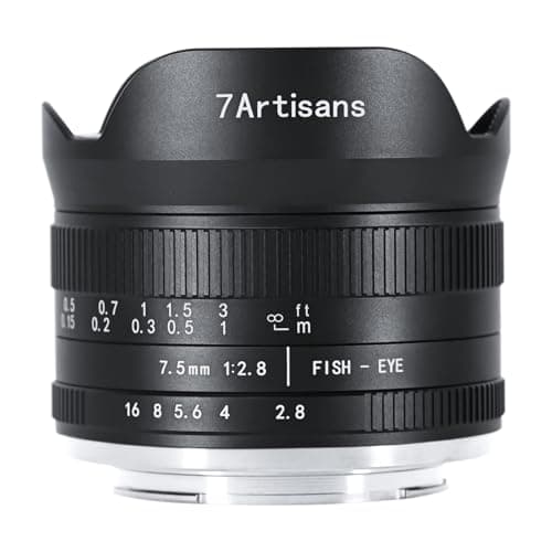 7artisans 75mm f28 Mark II APSC Fisheye Wide Angle Manual Fixed Lens for Canon R Mount Mirrorless Cameras R RP R5 R6