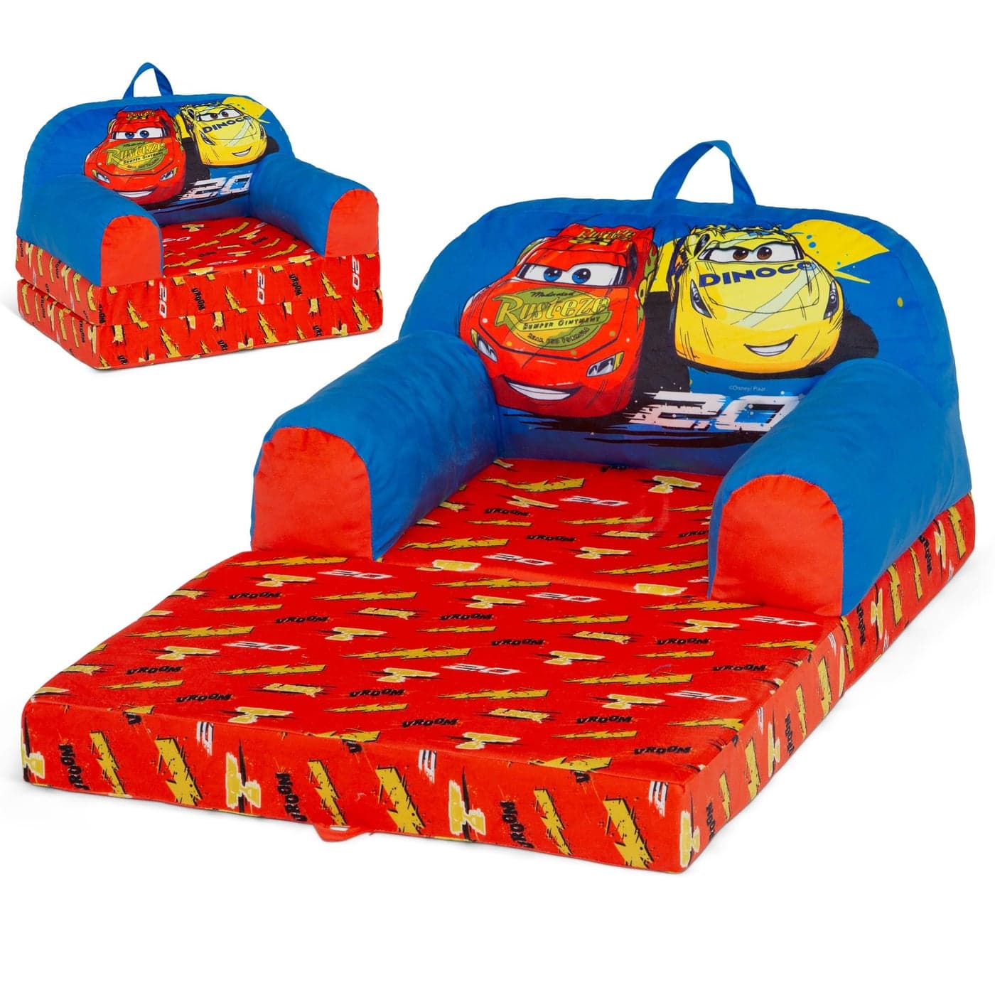Delta Children Cars Cozee Buddy FlipOut Kids Chair Blue