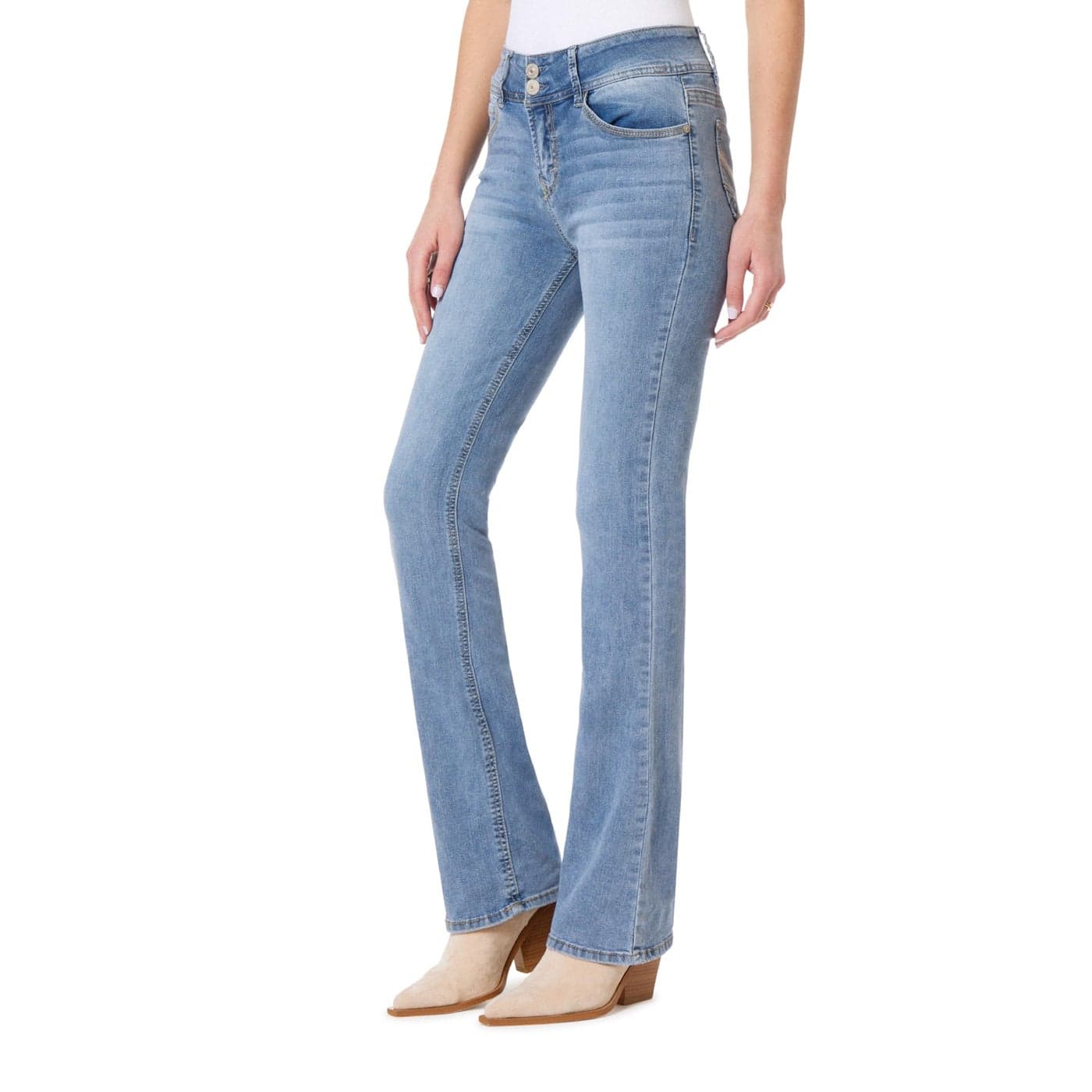 WallFlower Womens InstaStretch Luscious Curvy Bootcut Jeans Albury 7