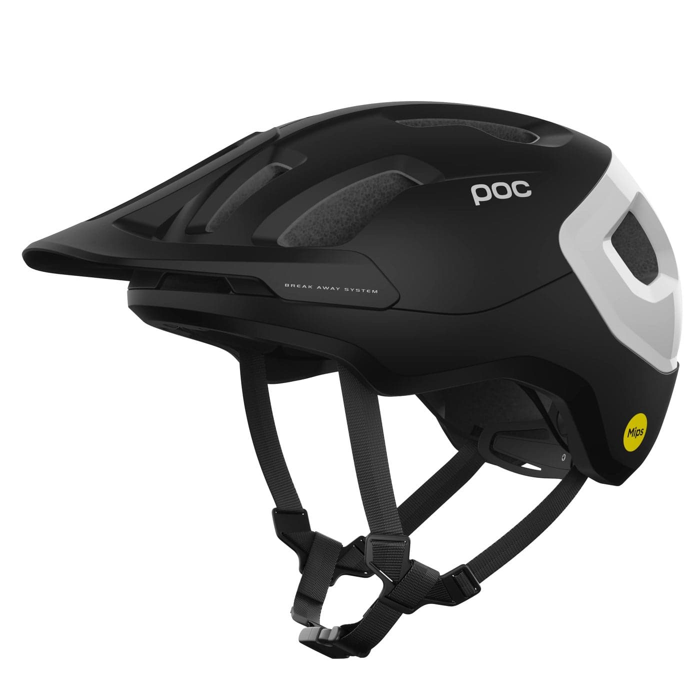 POC Axion Race MIPS Cycling Helmet Uranium Black MattHydrogen White MED
