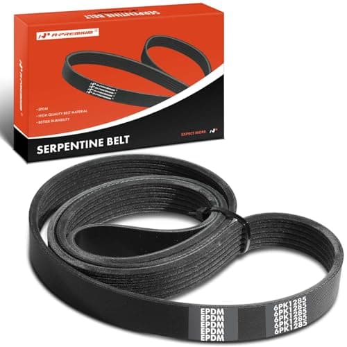 A-Premium Serpentine Belt 50.61 In For Lincoln Town Car 1981-1989, Mark VI 1981-1983 & Ford Escort 1997-2002 & Mercury Grand Marquis 1979, Tracer 1997-1999