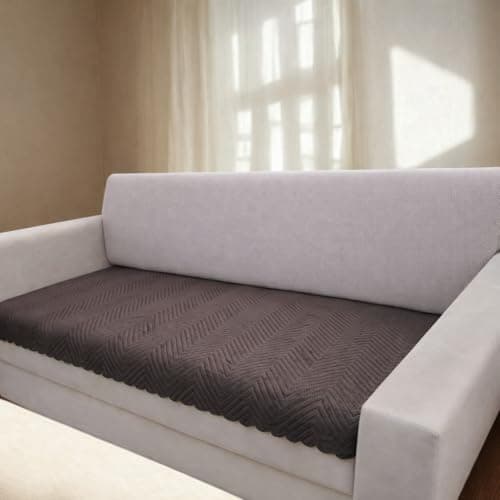 Homerz Premium 3 Seater Velvet Sofa Cover Panel, Soft and Velvety Fabric, Vibrant Colours (Brown, 3 Seater)
