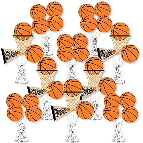 Big Dot of Happiness Nothin but Net Basketball Baby Shower or Birthday Party Centerpiece Sticks Showstopper Table Toppers 35 Pieces