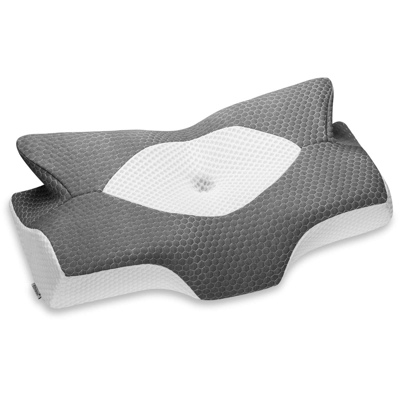 Elviros Cervical Memory Foam Pillowcase Dark Grey