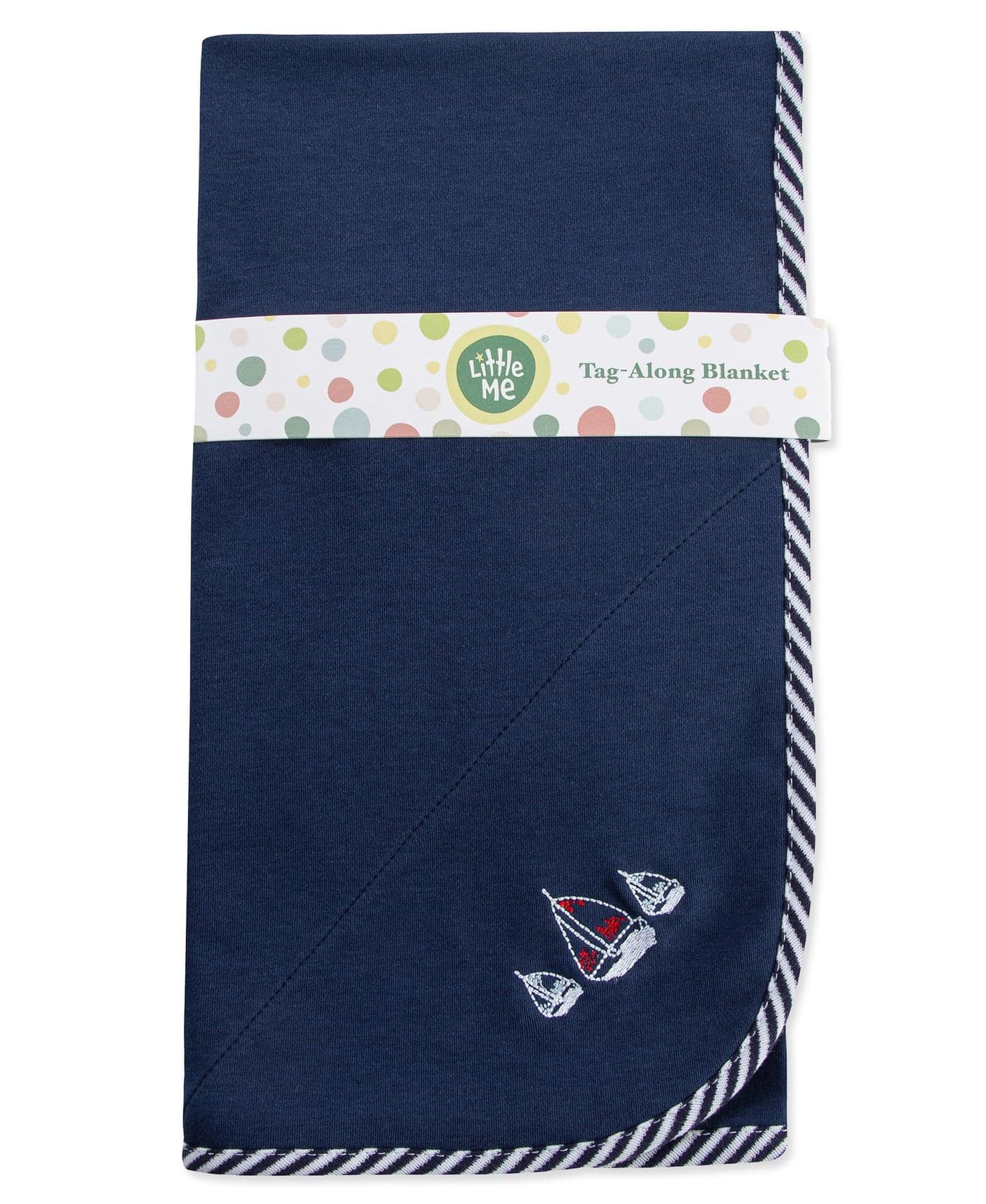 Little Me Blankets for Baby Boys' Sailboats Swaddling Receiving Blanket