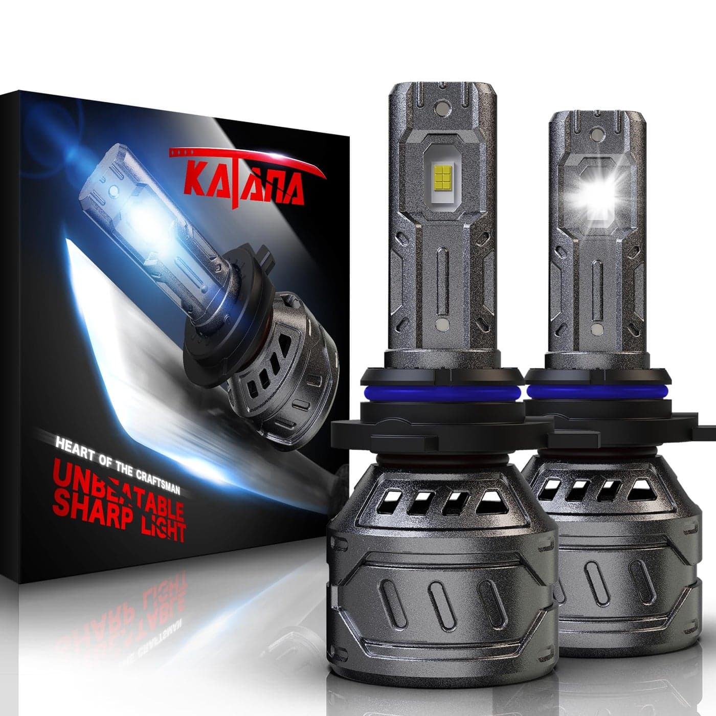 KATANA 9012 Bulb9012 Fog Bulb Plug and Play 400 Brightness Super Bright 6500K White Mini Size of 2