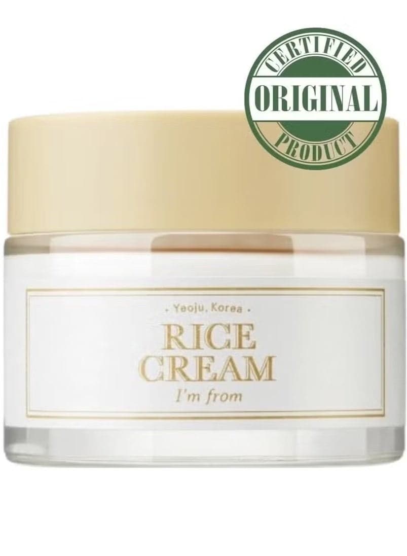 I'm from Rice Cream, 41% Rice Bran Essence with Ceramide, Glowing Look, Improves Moisture Skin Barrier, Nourishes Deeply, Smoothening to Even Out Skin Tone, K Beauty