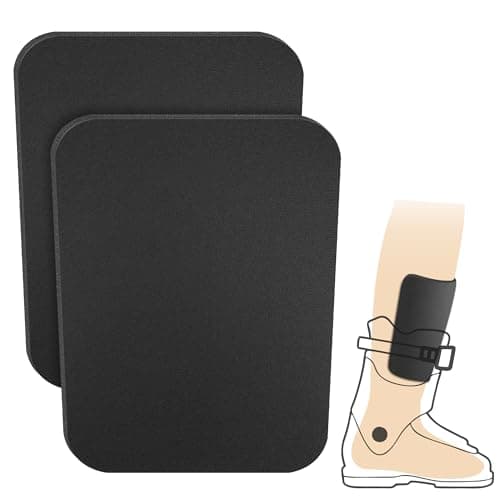 Shupakul 2 Pcs Snowboard Shin Pads-3 MM Thick Foam Ski Shin Guards-Cuttable Ski Shin Protector Pad for Ski Boot Liner Snowboard Sports Padded Shin Bang Protection