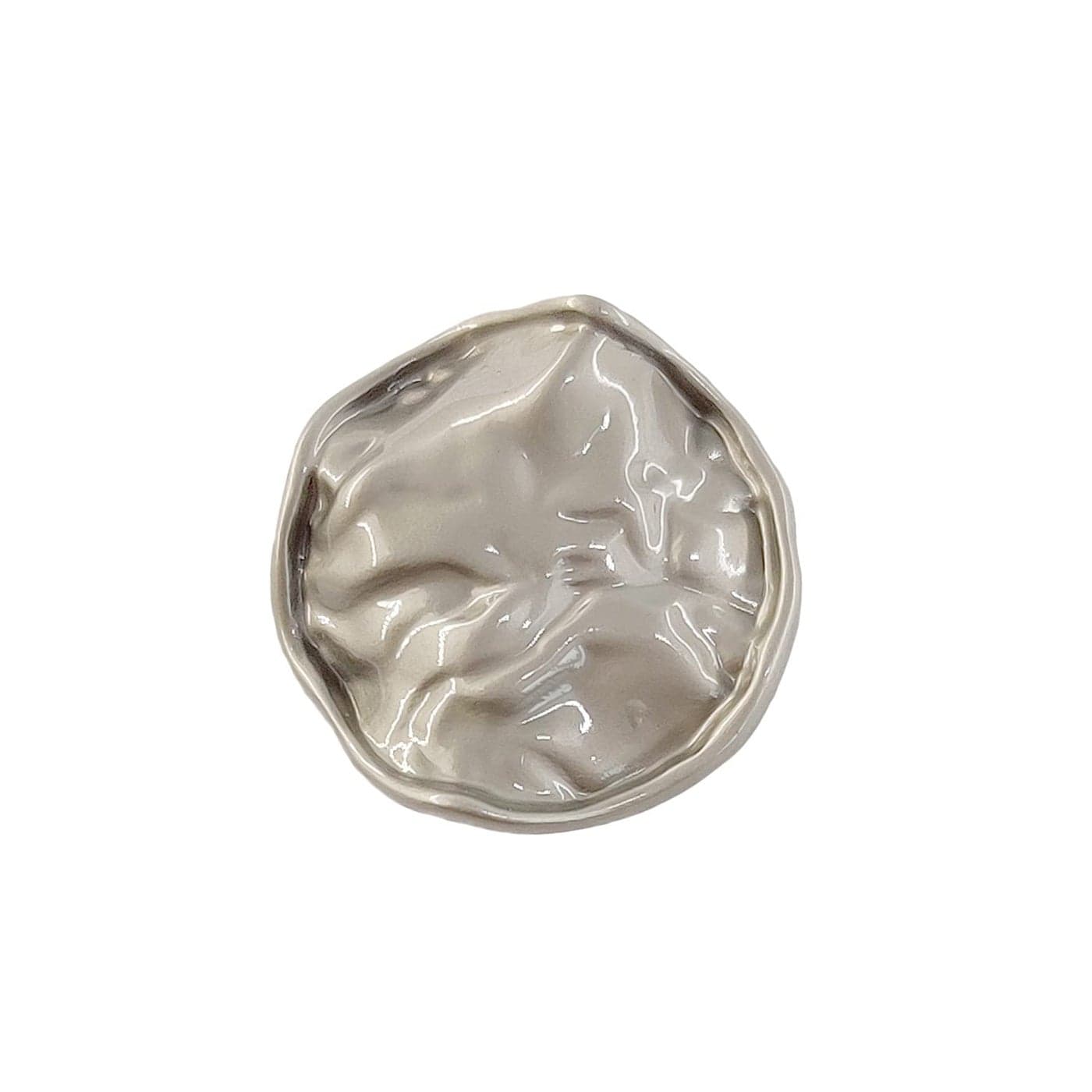Craftisum Silver Decorative Irregular Sewing Shank Buttons 20 Pcs 18mm 2332