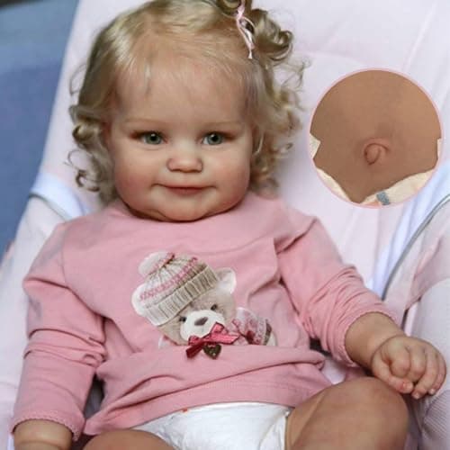 Zero Pam Realistic Reborn Baby Dolls Maddie Girl 20 Inch Real Life Baby Dolls Silicone Full BodyLifelike Newborn Baby Dolls That Look Real Toddler Anatomically Correct Dolls for Kids