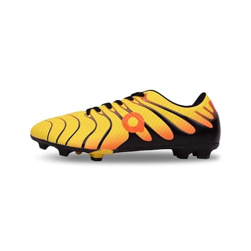 AIVIN IGNIA Football Shoes - Yellow/Orange | Lightweight Comfort & Maximum Grip | Best for Competitive Soccer Players | Sports Cleats | Football Footwear | Football Sports Shoes (Yellow/Orange, UK Footwear Size System, Adult, Men, Numeric, Medium, 7)