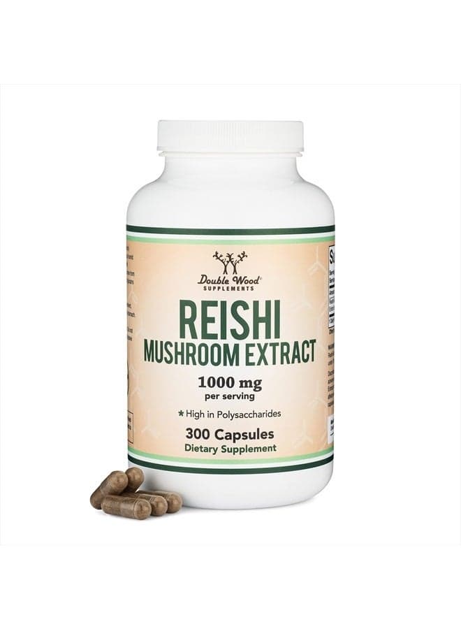 Reishi Mushroom Extract - 1,000mg 300 Capsules