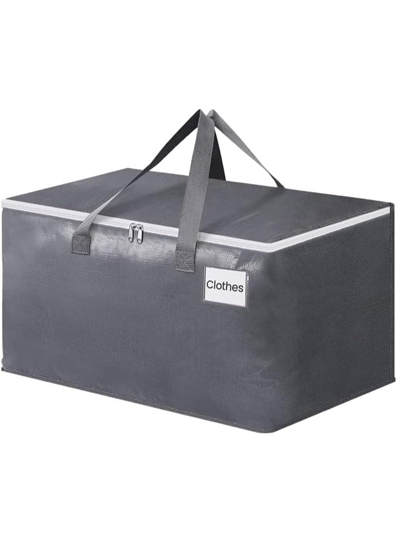 Extra Large Storage Bag with Waterproof Fabric – Heavy Duty Organizer with Premium Zippers & Reinforced Handles – Clothes, Bedding, Blanket Storage