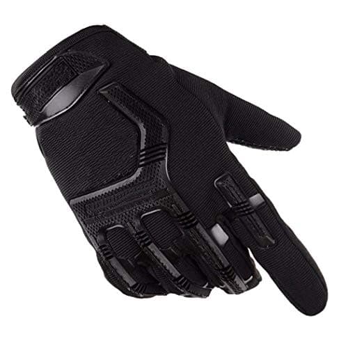 Alexvyan Cotton L Size-Running Gloves Fitness Riding Biking Outdoor Gloves Protective Hand Riding,Cycling,Bike Motorcycle Gym Gloves For Women Men,Universal Size Full Finger Season Summer&Winter,Black