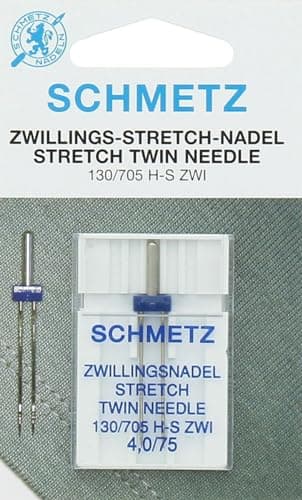 SCHMETZ 1 Sewing Machine Needle Stretch Twin 130705 HS ZWI 25 Size 2575