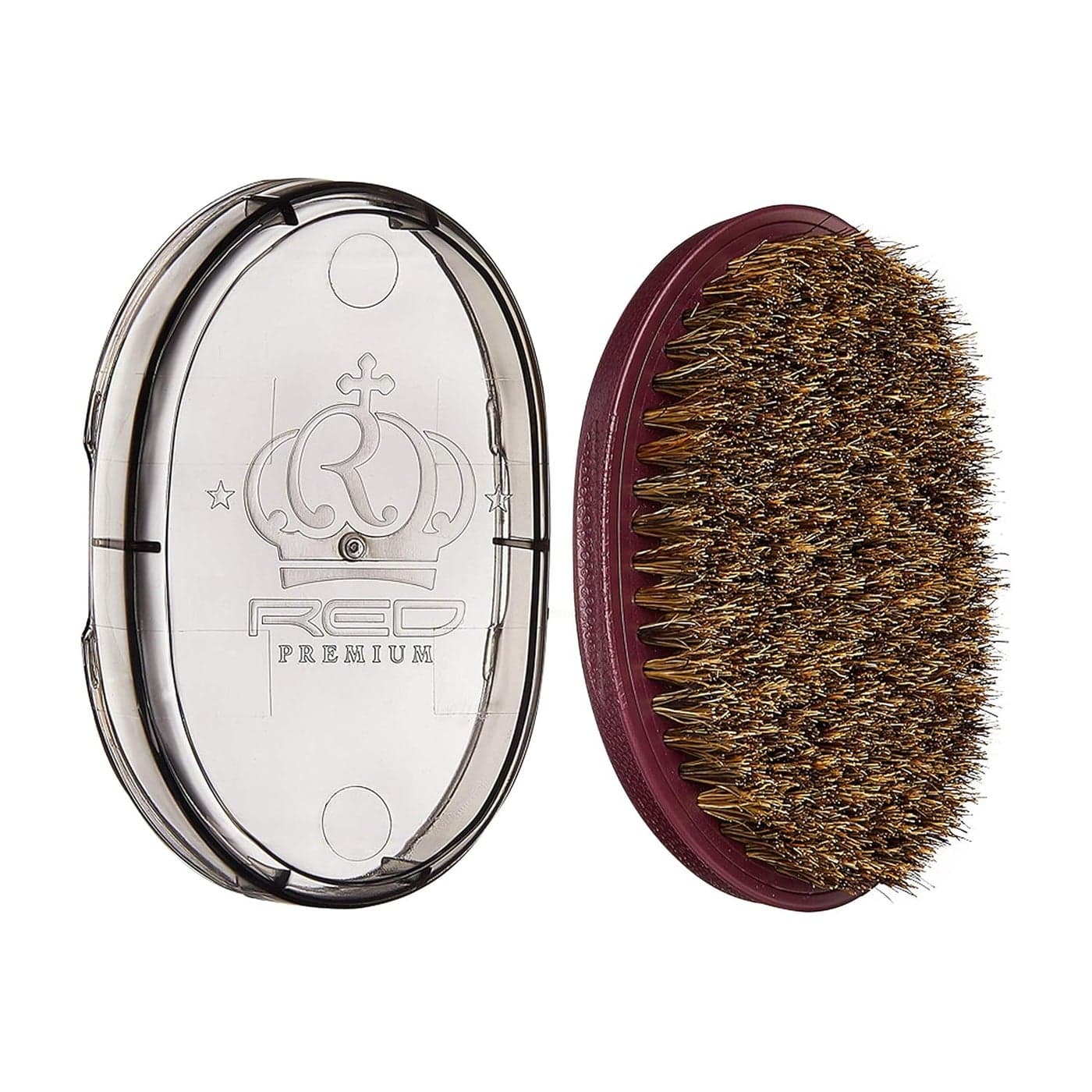 Red by Kiss Premium Pocket Wave Bow Wow Curved Palm Brush Soft Bristles