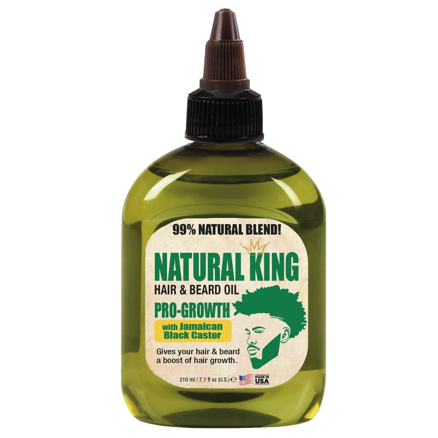 SFC Natural King ProGrowth Hair Beard Oil with Jamaican Black Castor Oil 71 oz