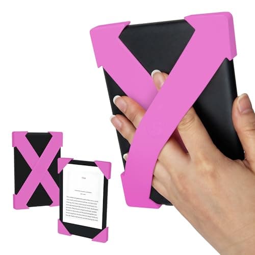 Strapsicle Silicone Hand Straps | Accessory for 6" Kindles & Paperwhite (2012-2019) and 6" Kobo e-Readers | 2-Pack | Candy Pink