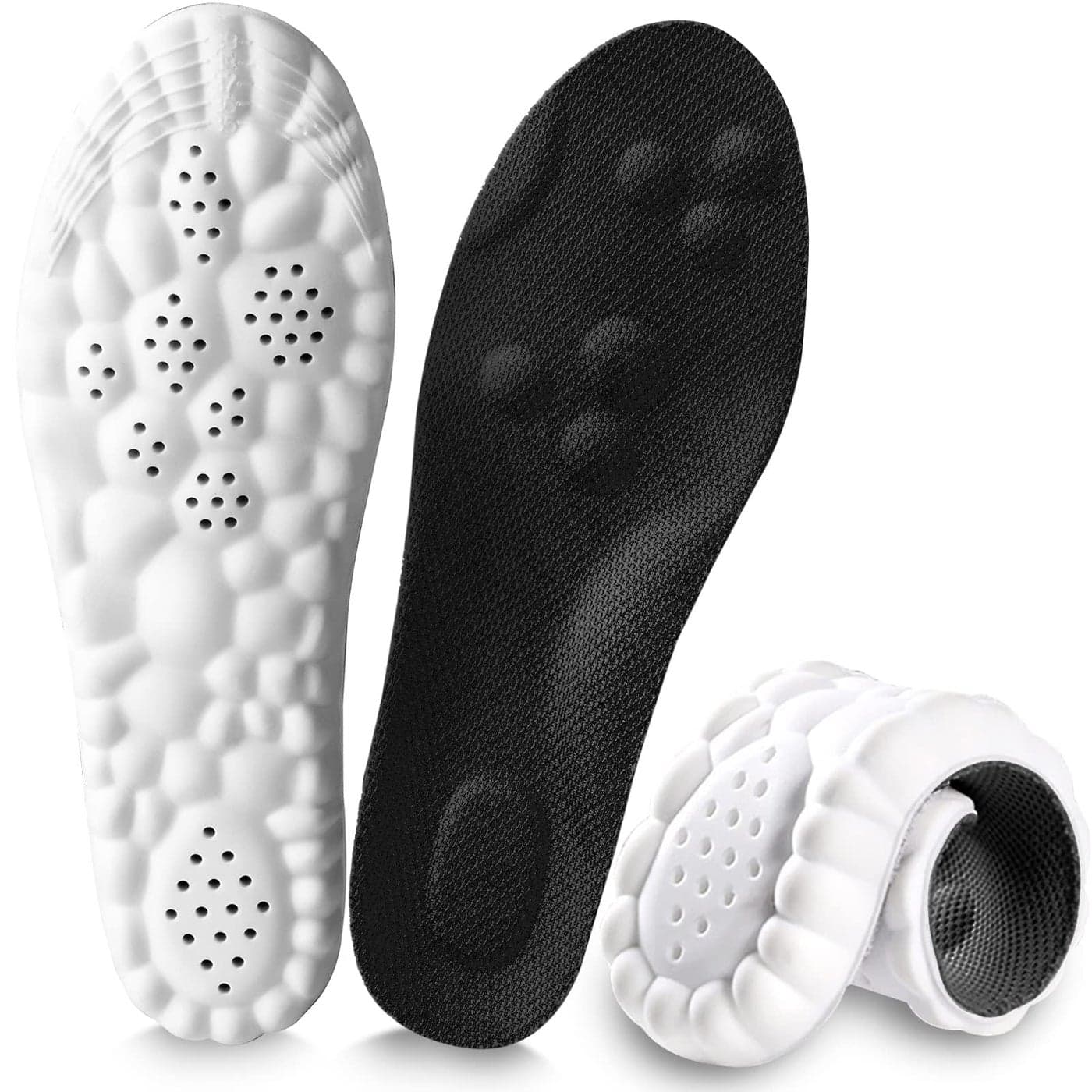 4D Cloud Insoles for Men and Women Arch Support Insoles Memory Foam Insoles Steppers Insoles Shock Absorption and Cushioning Sports Shoe Insoles for Foot Joint Support Men 911 Women 1113