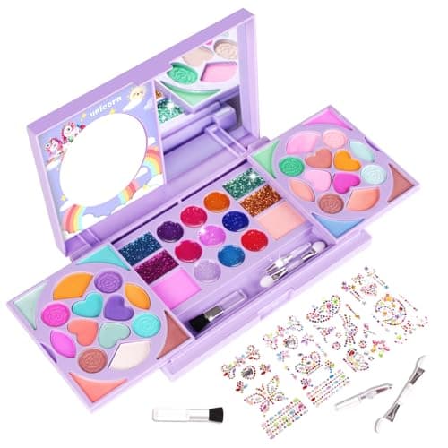 Kids Makeup Kit for Girls Real Washable Cosmetic 3 Year Girl Birthday Gifts Pretend Play Toys for Girls 46 68 810 NonToxic