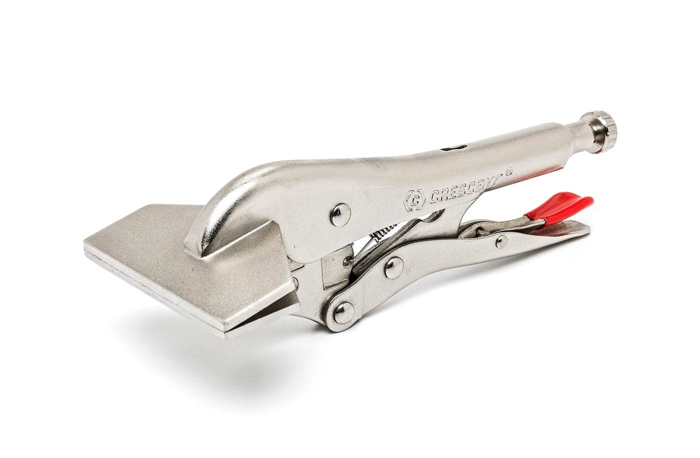 Crescent Locking CClamp with Swivel Pad Tips HeavyDuty Adjustable Clamp with Hex Key Recess Compound Action C11CCSVN 11 Red