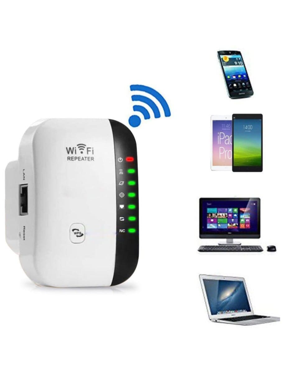 WiFi Extender Network Range Assistant Up to 5000sq ft and 40 Devices WiFi Range Extender Wireless Internet Repeater Long Range Amplifier with Ethernet Port