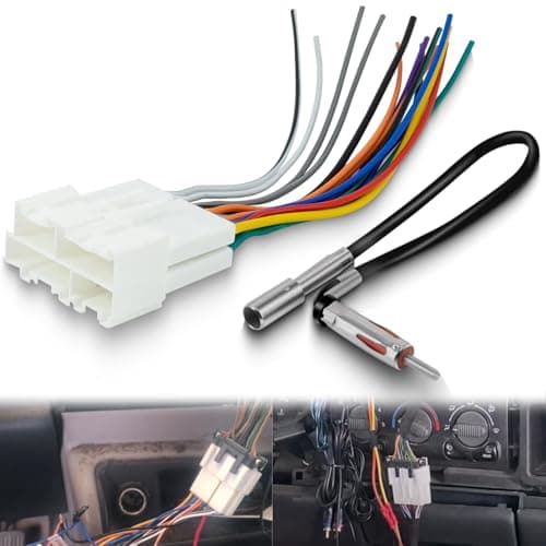 Bedalio Radio Wiring Harness with Antenna Adapter Compatible with 1989-2002 Chevy GMC Buick Cadillac Install Aftermarket Stereo Wire Cable Adapter