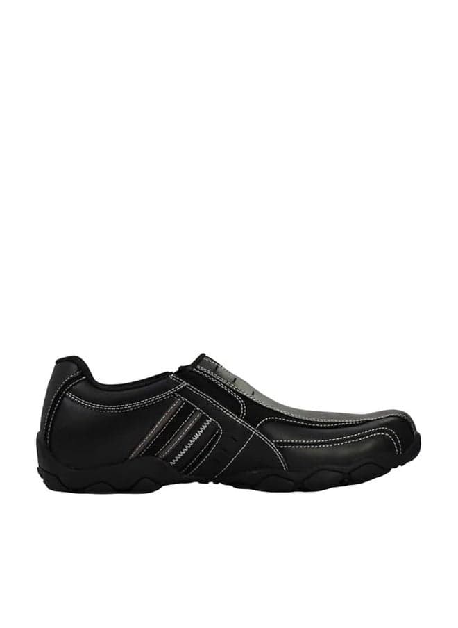 Skechers Men's Diameter-Nerves Slip-On Loafer, Black , 13 M US