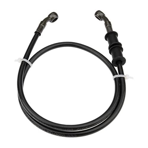 Mtsooning Motorcycles Hydraulic Brake Hose, 90cm/35.43" Black Braided Clutch Oil Pipe, Gas Fuel Line PVC Tube Replacement for Pit Dirt ATV Sport Bikes