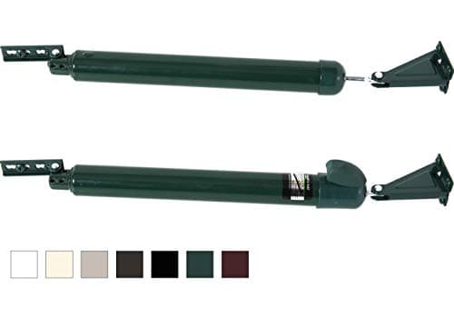 Touch n Hold Smooth Dual Door Closer System Green HeavyDuty TouchButton Hold Open Feature Smooth Closing Motion Storm Security Door MediumHeavy Weight New DoorReplace Old Unit