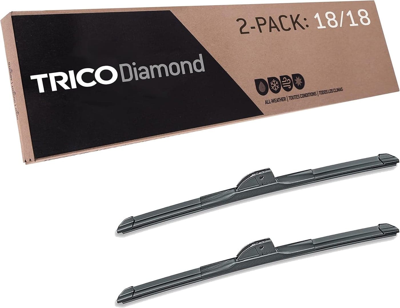 TRICO Diamond 18 Inch Windshield Wiper Blades - Pack of 2
