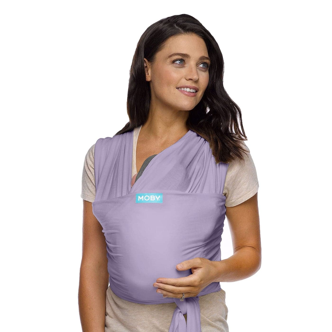 Moby Baby Wrap Carrier Classic for Newborns to Toddlers 833lbs Infant Sling Carrier Lightweight Hands Free Design Adjustable for All Body Types Amethyst
