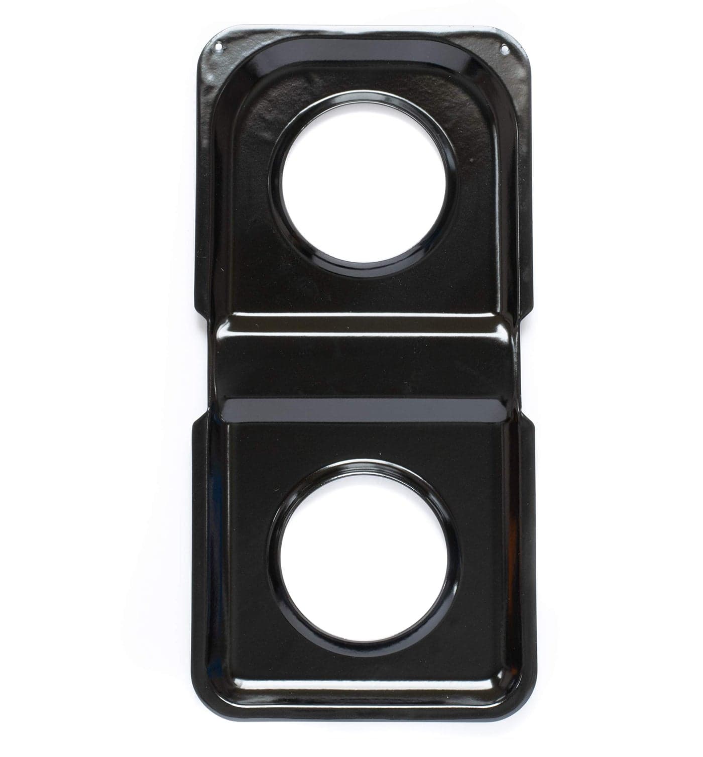 Range Kleen P501 Black Porcelain Rectangular Gas Stove Drip Pan, 16.875 x 8.125-Inches