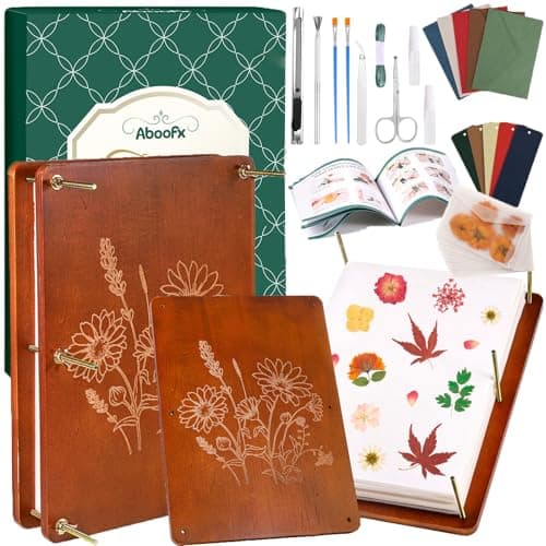Aboofx Flower Press Kit Craft Kits 157 x 118 6 Layers Wooden Flower Pressing Kit for Crafts Pressed Flowers and Plant for DIY Art Preservation for Bookmark Frame Wedding Drying Kits