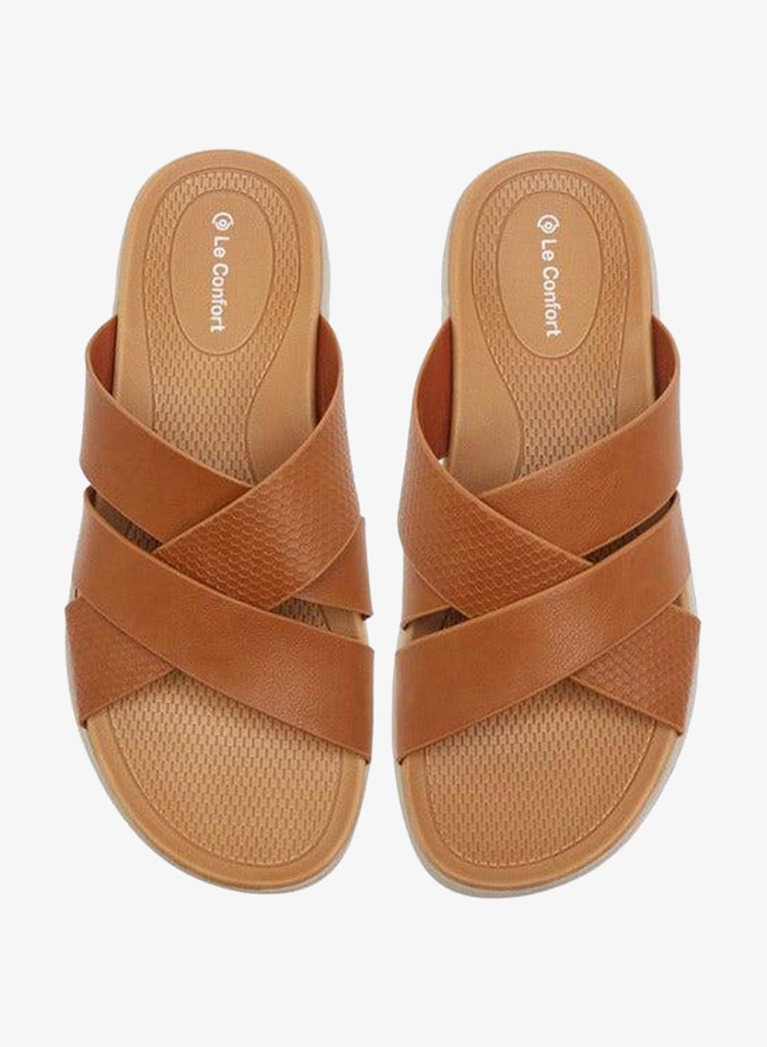 Men Cross Strap Slip-On Sandals