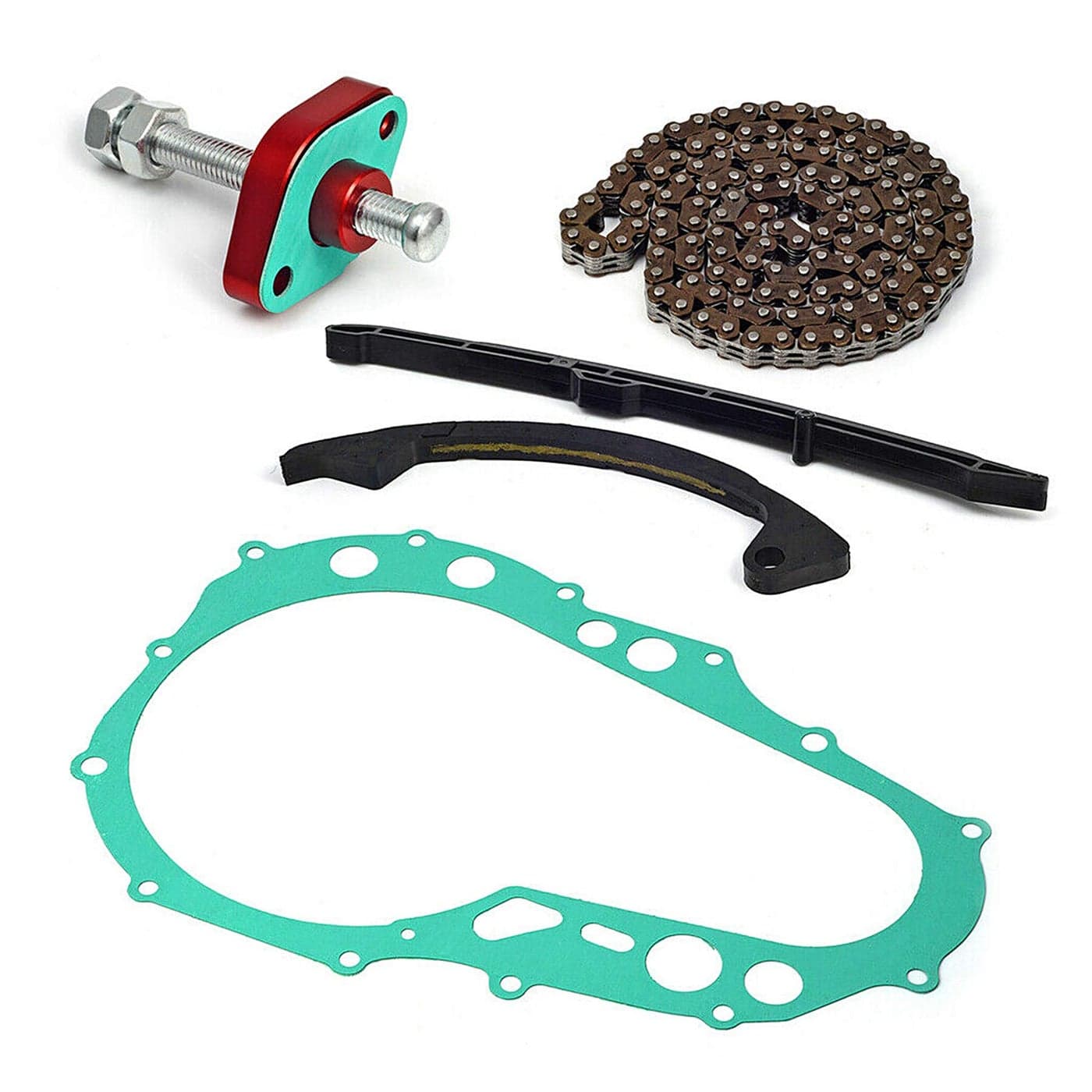 Cam Timing Chain Guides Tensioner and Cover Gasket Fit for Suzuki LTZ400 20032008 Replace 1277129F00 1281107G00