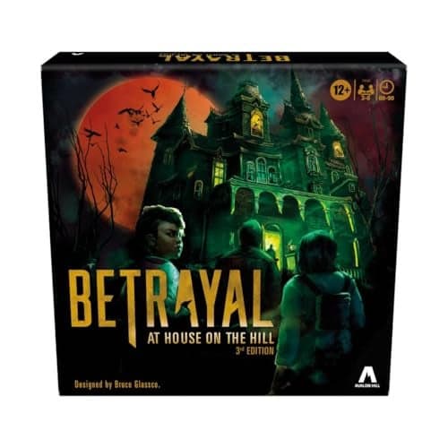 Avalon Hill Hasbro Gaming Betrayal at The House on The Hill 3rd Edition Cooperative Board GameAges 12 and Up36 Players50 Chilling Scenarios